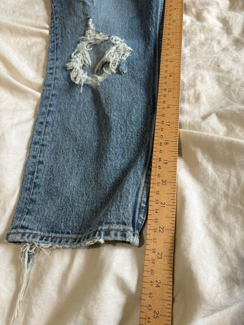 Abercrombie & Fitch high rise mom Jean size 14 short 32 NWOT - Picture 5 of 9